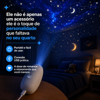 Projetor Céu Estrelado "Noite Mágica"