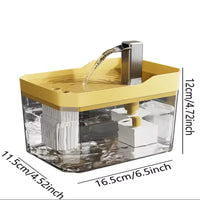 Fonte de água automática  1,5L com filtro e conexão USB