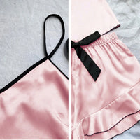 Pijama de cetim macio