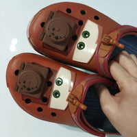 Cool Croc-Style Clogs Slide Sandals Disney  Anime Cars Mater Non-Slip Breathable Beach Shoes Outdoor Casual Shoes for kids gift