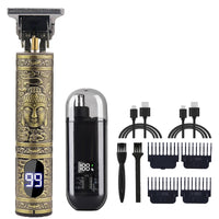 Máquina de cortar cabelo elétrica vintage masculina