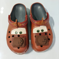 Cool Croc-Style Clogs Slide Sandals Disney  Anime Cars Mater Non-Slip Breathable Beach Shoes Outdoor Casual Shoes for kids gift
