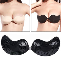 Sutiã invisível push-up, sem costas, sem alças, com fecho frontal