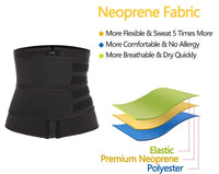 1pc Waist Trainer Slimming Body Shaper Fitness Belt Weight Loss Fat Burning Sport Girdle Sweat Trimmer Workout Cincher Shapewear