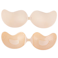 Sutiã invisível push-up, sem costas, sem alças, com fecho frontal
