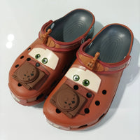 Cool Croc-Style Clogs Slide Sandals Disney  Anime Cars Mater Non-Slip Breathable Beach Shoes Outdoor Casual Shoes for kids gift