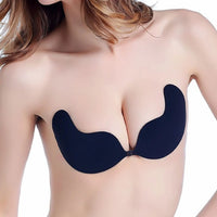 Sutiã invisível push-up, sem costas, sem alças, com fecho frontal