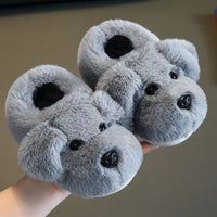 Cross border children's cotton slippers for boys aged 1-3 and 2, indoor cute cartoon girls' slippers for infants and young child