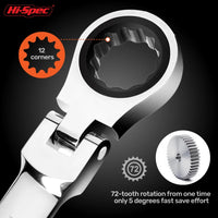 Adjustable Torque Ratchet Spanner Set 8-19Mm Universal Torx Keys For Bicycle And Motorcycle Repairs Mechanical Tool Kit