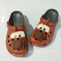 Cool Croc-Style Clogs Slide Sandals Disney  Anime Cars Mater Non-Slip Breathable Beach Shoes Outdoor Casual Shoes for kids gift