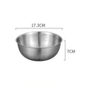 Conjunto de 1 a 3 Tigelas de Aço Inoxidável com Escala para Cozinhar