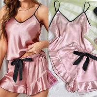 Pijama de cetim macio