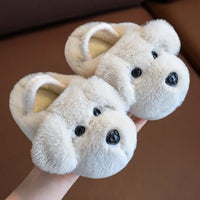 Cross border children's cotton slippers for boys aged 1-3 and 2, indoor cute cartoon girls' slippers for infants and young child