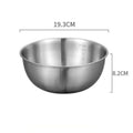 Conjunto de 1 a 3 Tigelas de Aço Inoxidável com Escala para Cozinhar