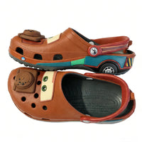 Cool Croc-Style Clogs Slide Sandals Disney  Anime Cars Mater Non-Slip Breathable Beach Shoes Outdoor Casual Shoes for kids gift