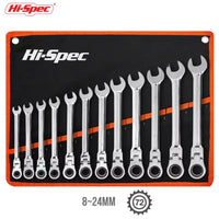 Adjustable Torque Ratchet Spanner Set 8-19Mm Universal Torx Keys For Bicycle And Motorcycle Repairs Mechanical Tool Kit