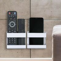 Caixa adesiva para guardar o controle remoto da TV ou do ar-condicionado