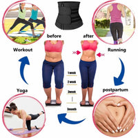 1pc Waist Trainer Slimming Body Shaper Fitness Belt Weight Loss Fat Burning Sport Girdle Sweat Trimmer Workout Cincher Shapewear