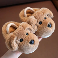 Cross border children's cotton slippers for boys aged 1-3 and 2, indoor cute cartoon girls' slippers for infants and young child