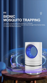 Armadilha Elétrica LED Mata-Moscas e Mosquitos