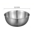 Conjunto de 1 a 3 Tigelas de Aço Inoxidável com Escala para Cozinhar