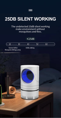 Armadilha Elétrica LED Mata-Moscas e Mosquitos