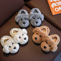 Cross border children's cotton slippers for boys aged 1-3 and 2, indoor cute cartoon girls' slippers for infants and young child